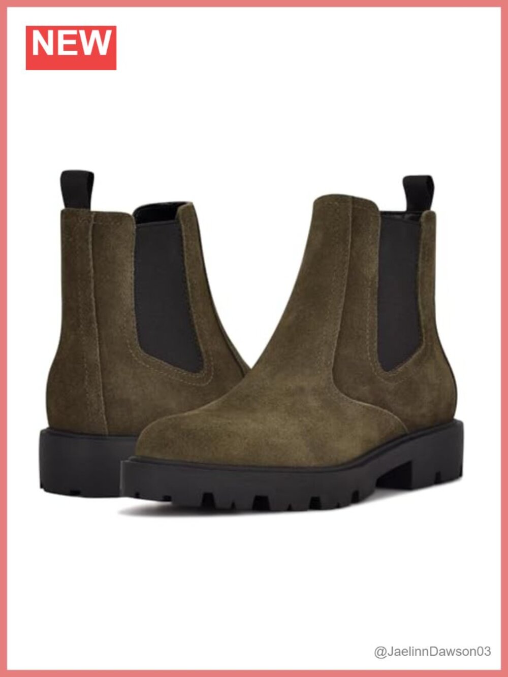 Nine West Yeeps Ankle Boot – Suede, Pull-On, Round Toe, Flat Heel